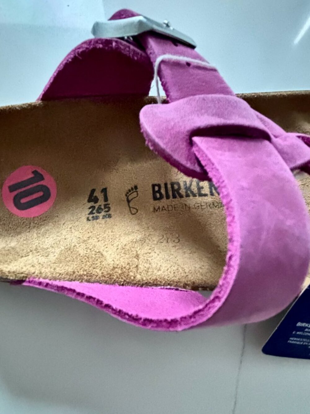 Birkenstock Gizeh Braided Sandal Festival Fuchsia Oiled Leather NEW - Picture 9 of 9